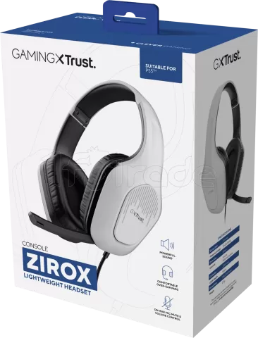 Photo de Casque Gamer filaire Trust GXT 415 Zirox (Blanc)