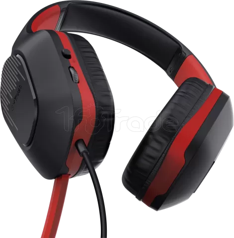 Photo de Casque Gamer filaire Trust GXT 415S Zirox (Noir/Rouge)