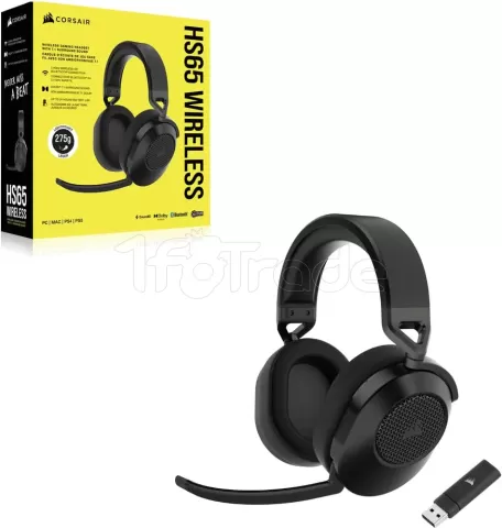 Photo de Casque Gamer sans fil Corsair HS65 (Noir)