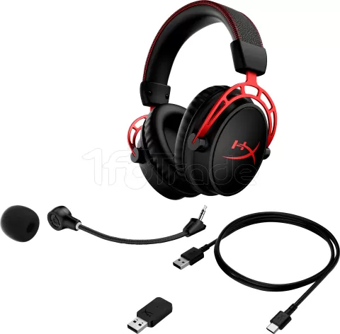 Photo de Casque Gamer sans fil HyperX Cloud Alpha (Noir/Rouge)