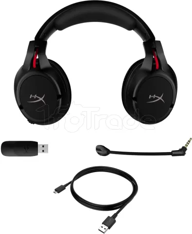 Photo de Casque Gamer sans fil HyperX Cloud Flight (Noir/Rouge)