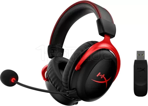 Photo de Casque Gamer sans fil HyperX Cloud II (Noir/Rouge)