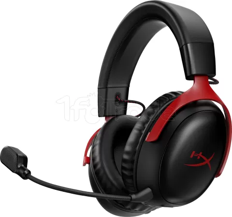 Photo de Casque Gamer sans fil HyperX Cloud III (Noir/Rouge)