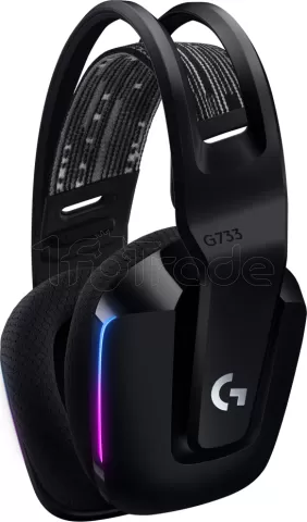 Photo de Casque Gamer sans fil Logitech G733 Lightspeed RGB (Noir)