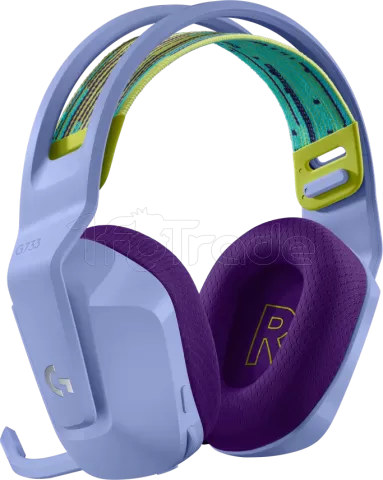 Photo de Casque Gamer sans fil Logitech G733 Lightspeed RGB (Violet)