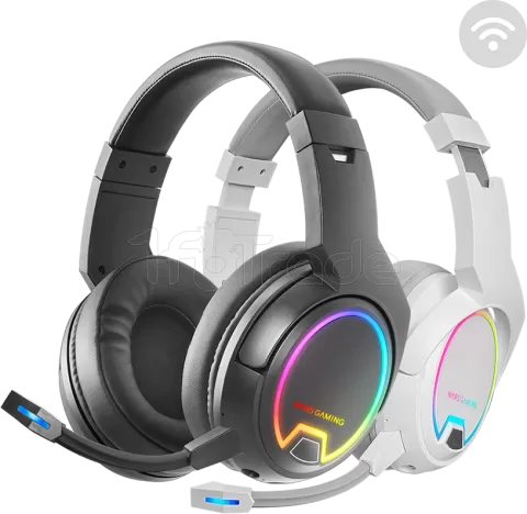 Photo de Casque Gamer sans fil Mars Gaming MHW-100 RGB (Noir)