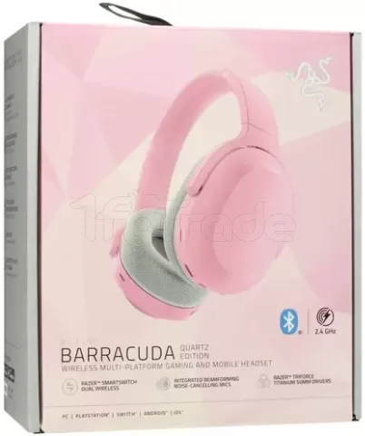 Photo de Casque Gamer sans fil Razer Barracuda (Rose)