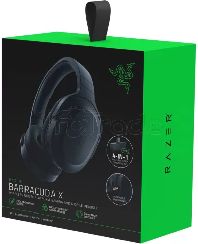 Photo de Casque Gamer sans fil Razer Barracuda X (Noir)