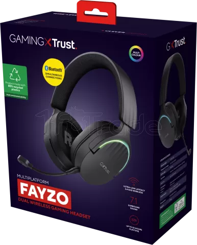 Photo de Casque Gamer sans fil Trust GXT 491 Fayzo (Noir)