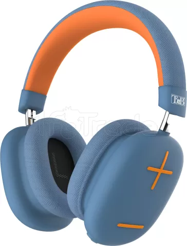 Photo de Casque Micro Bluetooth T'nB Bounce (Bleu/Orange)