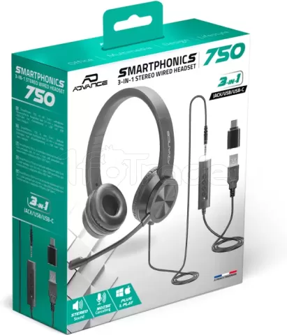 Photo de Casque Micro filaire Advance Smarphonics 750