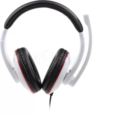 Photo de Casque Micro Gembird MHS-001-GW (Noir/Blanc)