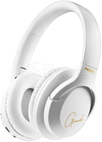 Photo de Casque Micro sans fil Bluetooth NGS Artica Greed (Blanc)