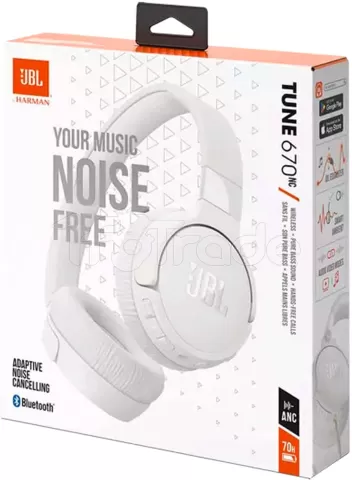 Photo de Casque Micro sans fil JBL Tune 670NC (Blanc)