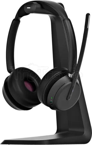 Photo de Casque Micro sans fil Sennheiser Epos Impact 1061T avec base (Noir)