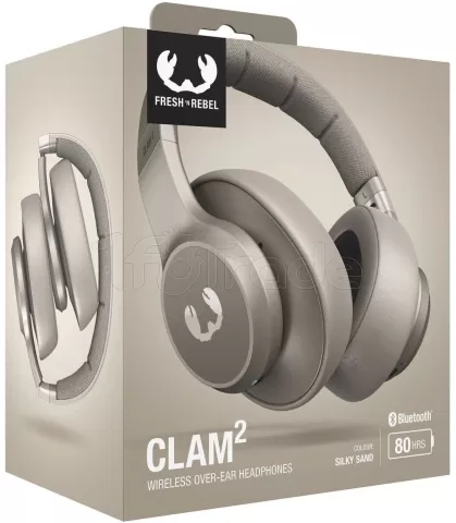 Photo de Casque sans fil Bluetooth Fresh'n Rebel Clam 2 (Beige)