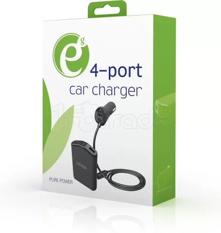 Photo de Chargeur Allume Cigare Gembird 4x USB-A 48W (Noir)