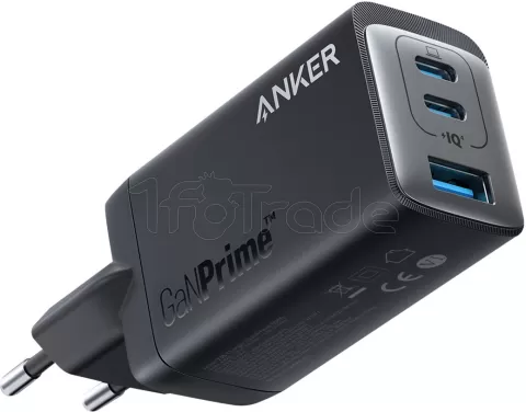 Photo de Chargeur secteur Anker 735 GaNPrime 1x USB-A + 2x USB-C 65W (Noir)