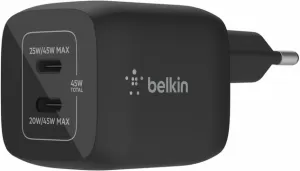 Photo de Chargeur secteur Belkin BoostCharge Pro - 2x USB-C 45W (Noir)