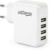 Photo de Chargeur secteur EnerGenie 4x USB-A (Blanc)