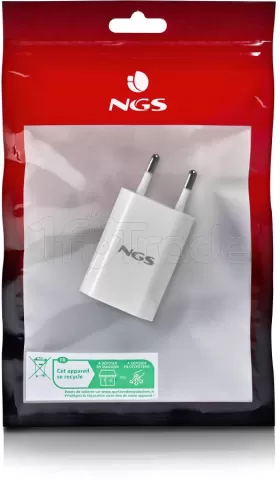 Photo de Chargeur secteur NGS 1x port USB (Blanc)