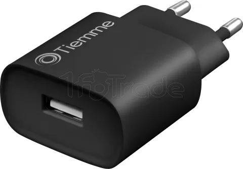 Photo de Chargeur secteur Tiemme 1 port USB-A 5W (Noir)