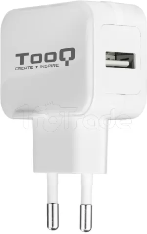 Photo de Chargeur secteur TooQ 1 port USB 12W (Blanc)