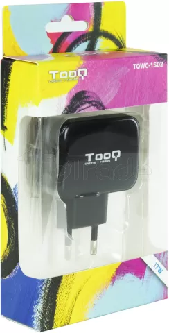 Photo de Chargeur secteur TooQ 2 port USB-A 17W (Noir)