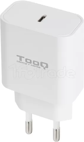 Photo de Chargeur secteur TooQ TQWC-PDUSBC20 1 port USB-C 20W (Blanc)