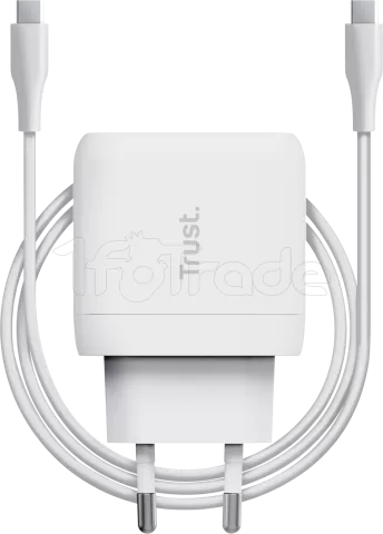 Photo de Chargeur secteur Trust Maxo 1x port USB-C - 45W (Blanc)