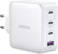 Photo de Chargeur secteur uGreen 1 port USB-A + 3 ports USB-C (Blanc)