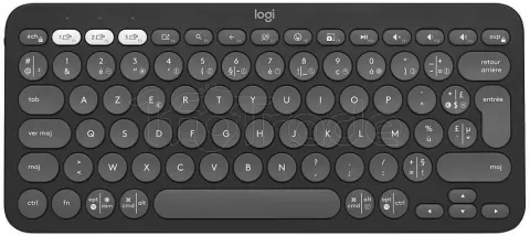 Photo de Clavier Bluetooth Logitech Pebble Keys 2 K380S (Noir)