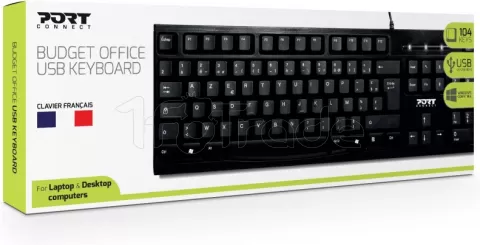 Photo de Clavier filaire Port Designs Office Budget (Noir)