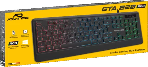 Photo de Clavier Gamer Advance GTA 220 RGB (Noir)