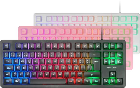 Photo de Clavier Gamer Mars Gaming MK023 RGB (Rose)