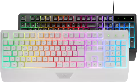 Photo de Clavier Gamer Mars Gaming MK124 RGB (Blanc)