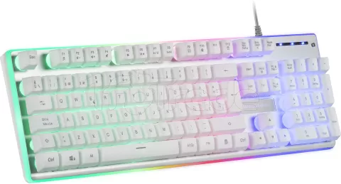 Photo de Clavier Gamer Mars Gaming MK220 RGB (Blanc)