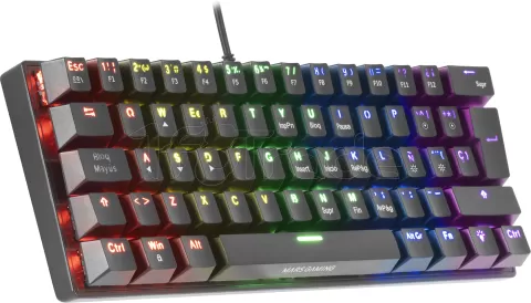 Photo de Clavier Gamer mécanique (Blue Switch) Mars Gaming MK60 RGB (Noir)