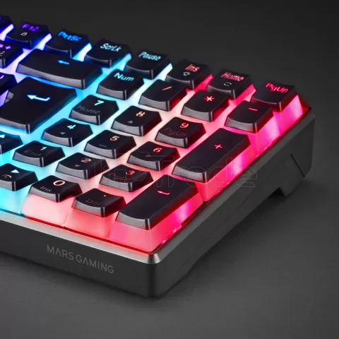 Photo de Clavier Gamer mécanique (Outemu Blue Switch) Mars Gaming MKUltra RGB (Noir)