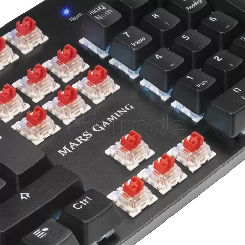 Photo de Clavier Gamer mécanique (Outemu Red Switch) Mars Gaming MK5 RGB (Noir)