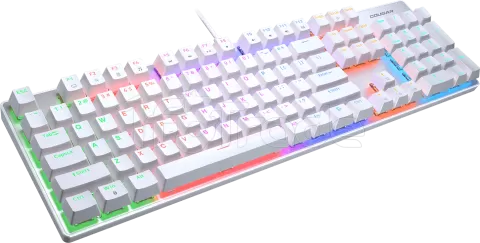 Photo de Clavier Gamer mécanique (Red Switch) Cougar Ultimus Ex RGB (Blanc)