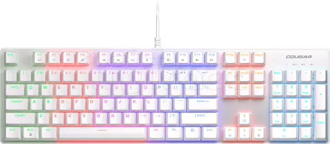 Photo de Clavier Gamer mécanique (Red Switch) Cougar Ultimus Ex RGB (Blanc)