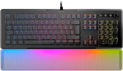 Photo de Clavier Gamer mécanique (Roccat Titan II Tactile Brown) Roccat Vulcan II Max RGB (Noir)