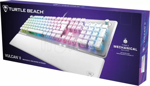 Photo de Clavier Gamer mécanique Turtle Beach Vulcan II RGB (Blanc)