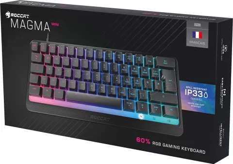 Photo de Clavier Gamer Roccat Magma Mini RGB (Noir)