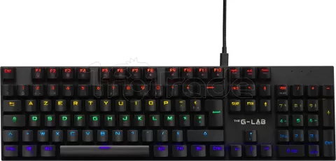 Photo de Clavier Gamer The G-Lab Keyz Carbon Ex RGB (Noir)