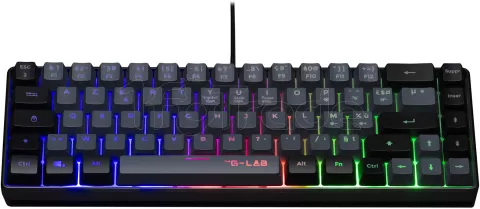 Photo de Clavier Gamer The G-Lab Keyz Hydrogen BKG RGB (Noir)