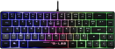 Photo de Clavier Gamer The G-Lab Keyz Hydrogen TKL RGB (Noir)