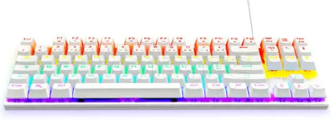 Photo de Clavier Gamer The G-Lab Keyz Mercury TKL RGB (Blanc)