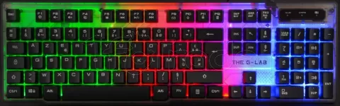 Photo de Clavier Gamer The G-Lab Keyz Neon RGB (Noir)